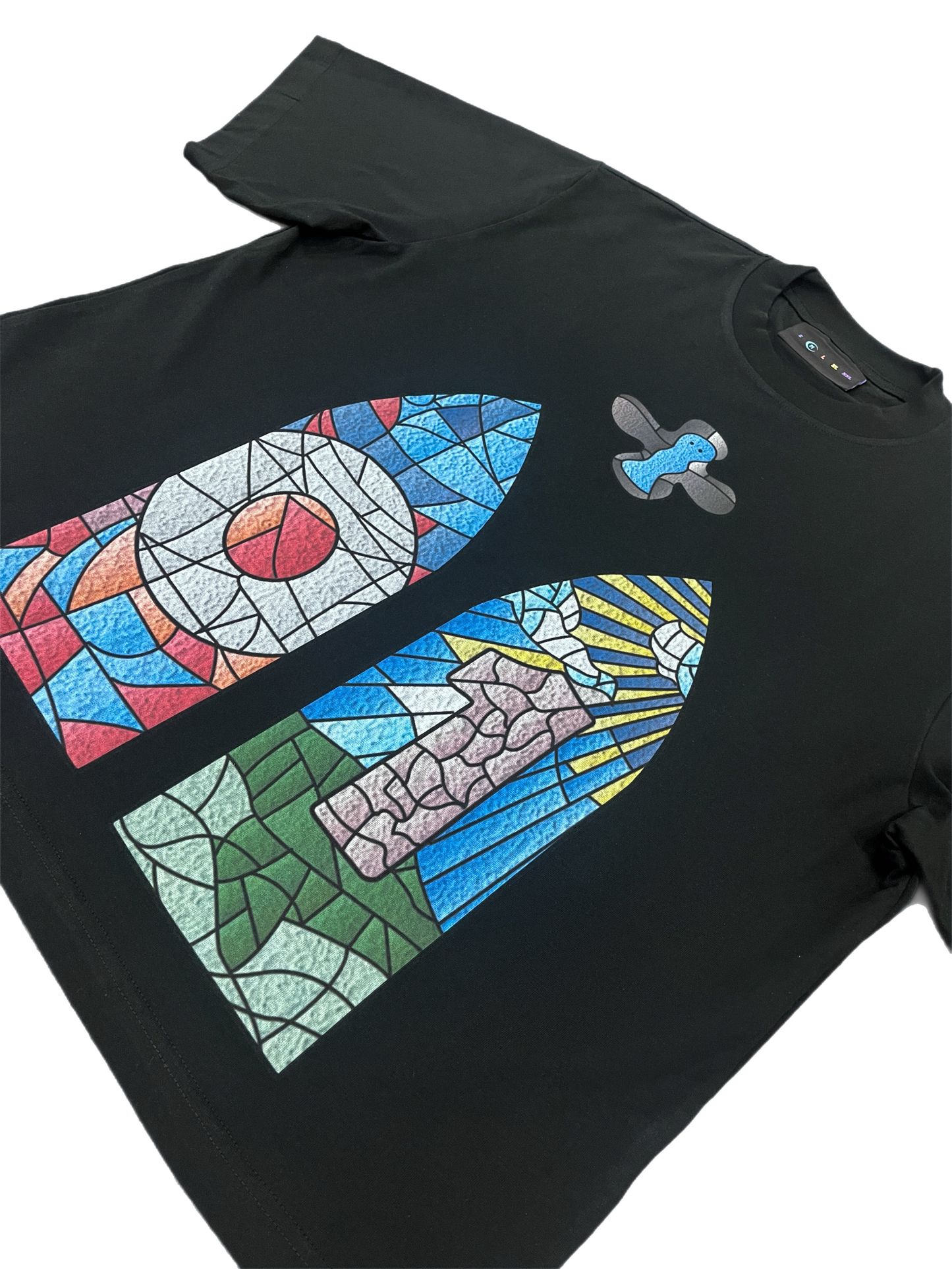 Oddly Shattered Black Tee
