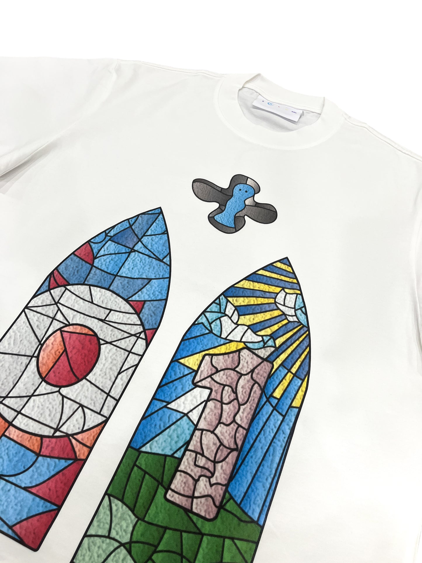 Oddly Shattered White Tee