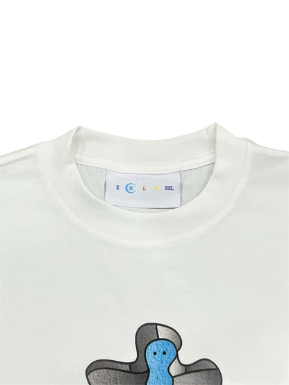 Oddly Shattered White Tee